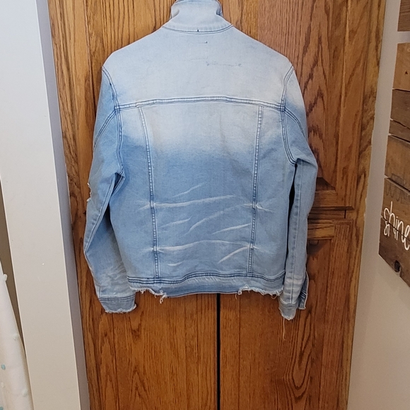 Rockstar Originals Distressed Denim Jacket Mens Size Small - Picture 2 of 6